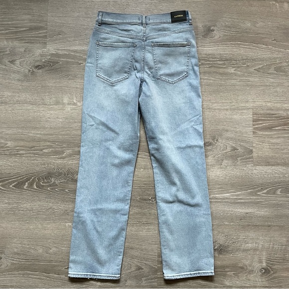 *EXPRESS High Rise Straight Ankle Button Jeans Sz 6L - Picture 7 of 8